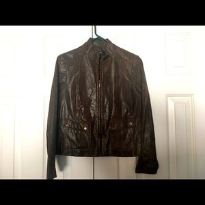 Alfani Leather Bomber